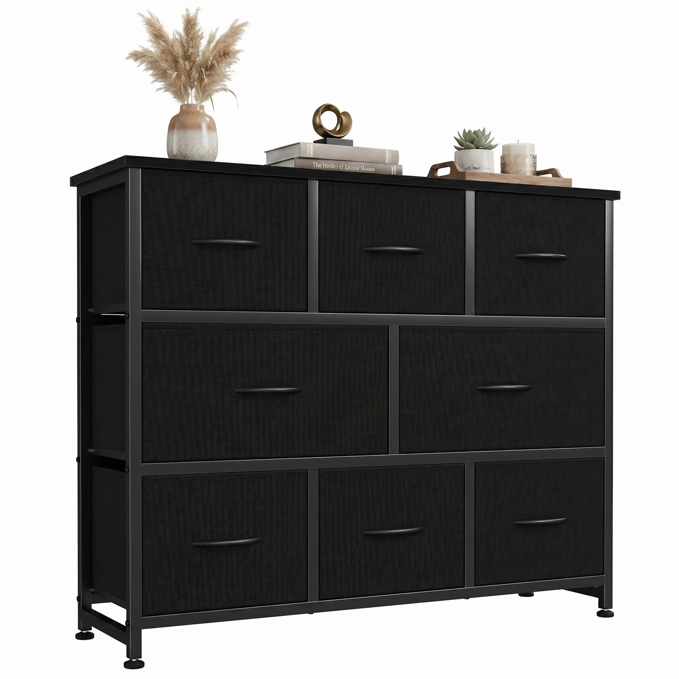 Sweetcrispy 8-Drawer Durable Practical Dresser with Wood Top - Exquisite Design, Selected Materials, Clothing Storage Cabinet, Modern Indoor Organizer for Bedroom, Entryway, Large Deep Drawers for Bedroom Clothes, Bedroom Clothes Drawers, Clothing Storage