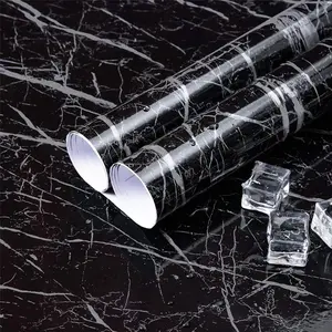 Marble Pattern Modern Wallpaper, Self-adhesive Wall Paper, Decorative Film for Home Furniture, Wall Decor Supplies for Home Living Room Bedroom