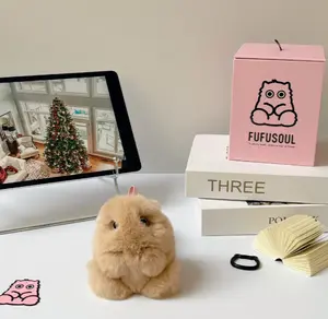 FUFUSOUL Scented Plush Toy Car Hanging Ornament – Cute Scented Plush Car Charm Gift for Couples