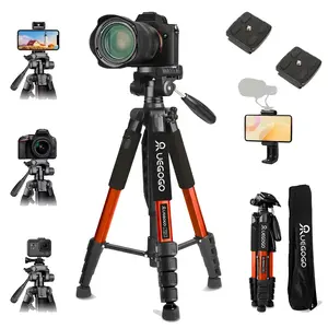 74" Camera Tripod, Heavy Duty Aluminum Tripod Stand with 360° Ball Head, Adjustable Height for DSLR/Phone/Projector, Perfect for Outdoor Photography, Vlogging & Live Streaming, Supports 11 lbs#Easter Gift#mother's day gifts