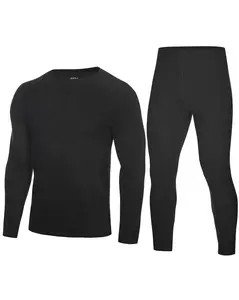Roadbox Thermal Underwear for Men, Super Warm Fleece Lined Mens Winter Base Layer Set Running Compression Long Johns