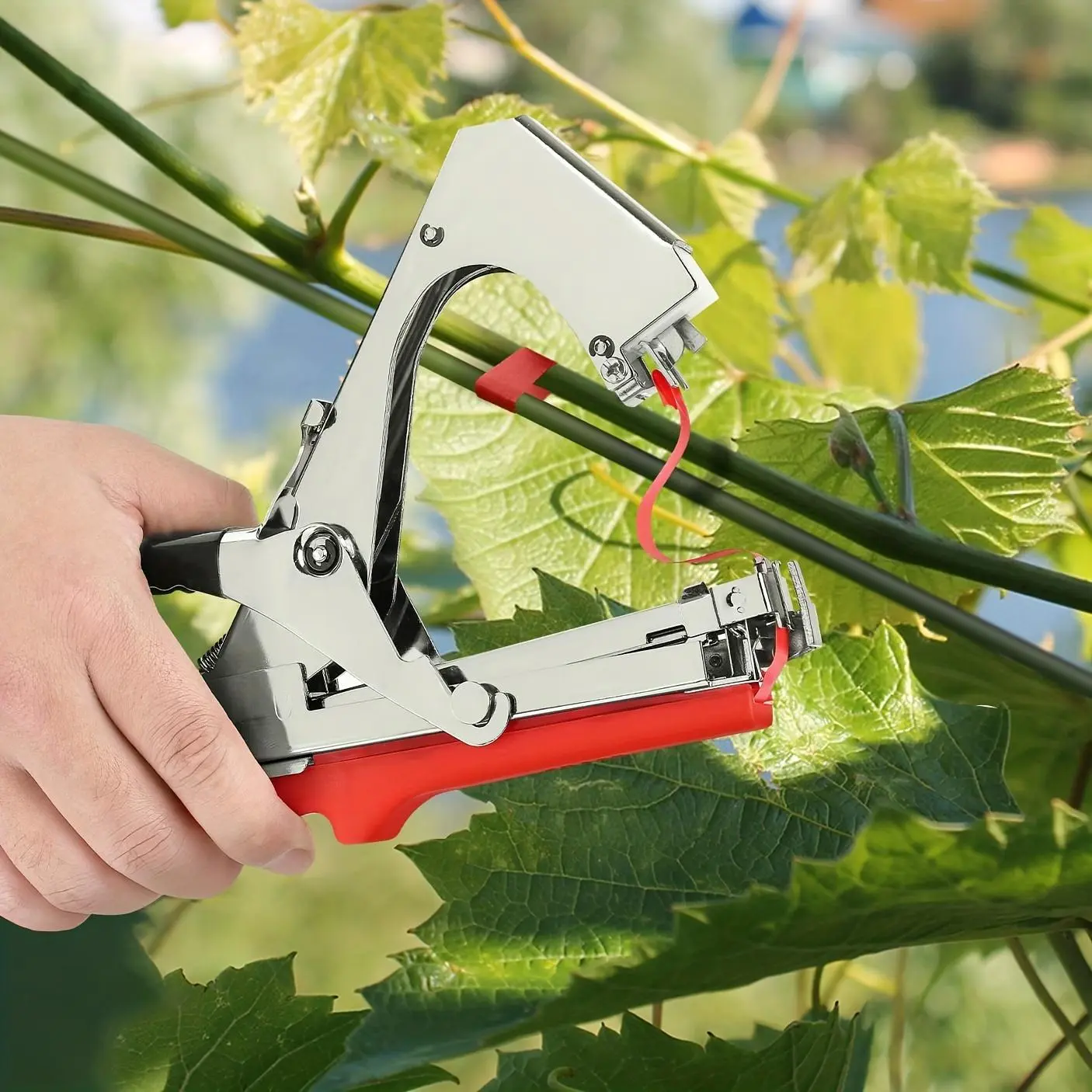 Grape Tie Machine, Grape Tie Tool, Plant Tying Machine, Garden Supplies for Grape, Mulberry, Tomato, Plant Care & Support Tool, Garden Grafting Tool, Garden Tools, Heavy Duty