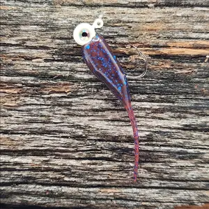 Plum Blue Sparkle Stinger Crappie Bait