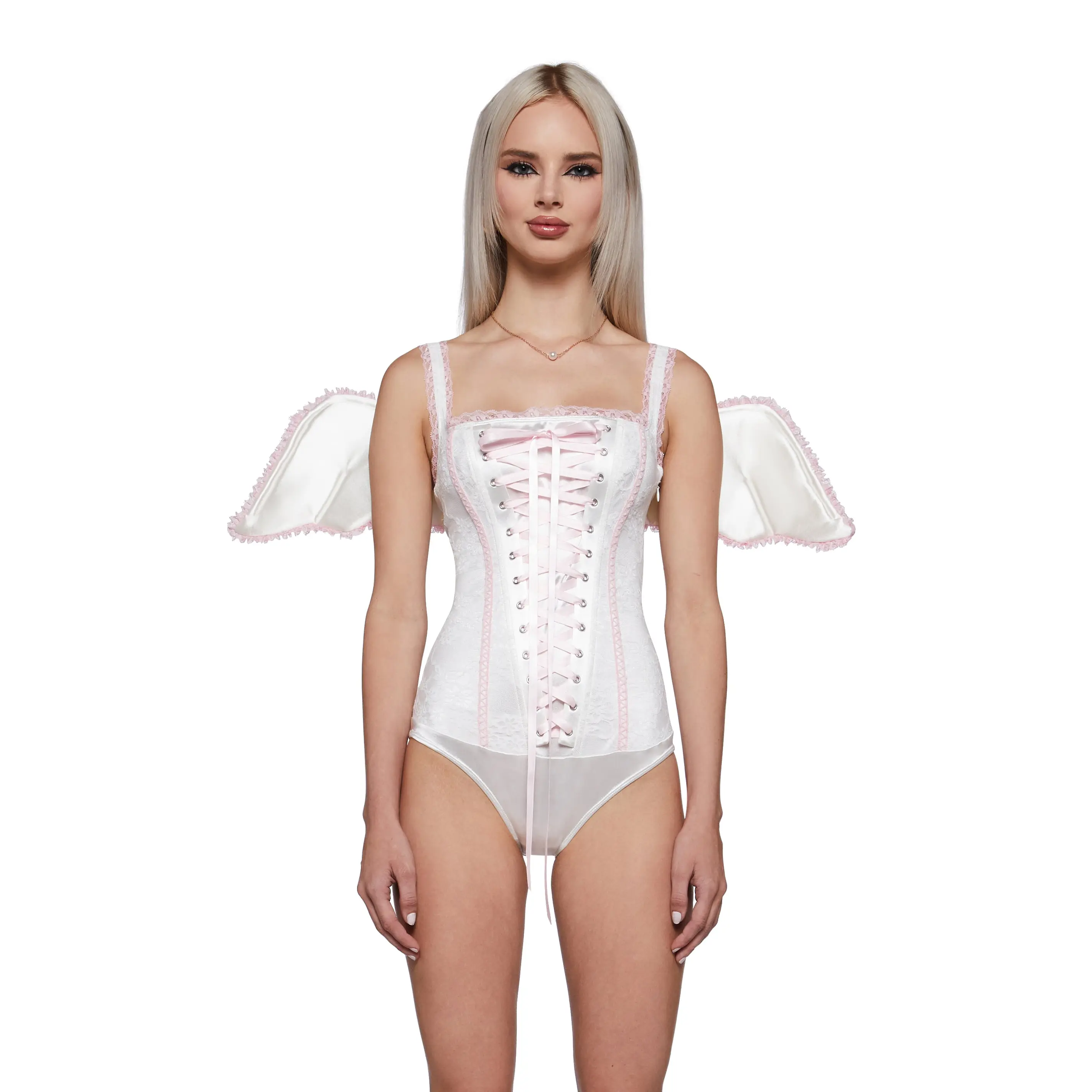 Angelina Corset Bodysuit with Wings