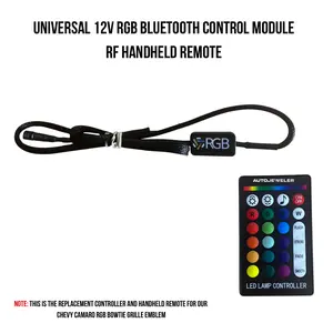Replacement RGB Bluetooth Control Module & Remote for 2016–2024 Chevrolet Camaro RGB LED Grille Bowtie Emblem