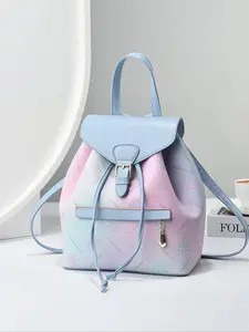 Fashionable Gradient Color Backpack, Cute Backpack, Casual Large Capacity Backpack for Women, Lightweight Large Capacity Shoulder Bag for Travel & Daily Used