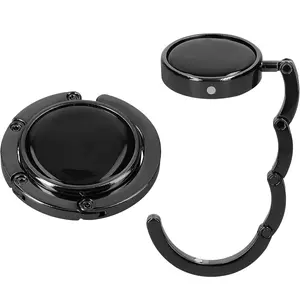 Purse Hook for Table - Set of 2 Purse Holder - Folding Handbag Hanger - Portable Bag Holder - Bag Hooks for Desk