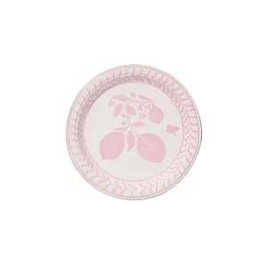 Sweet Pink Josephine Margarita Dessert Paper Plate - 8 pack