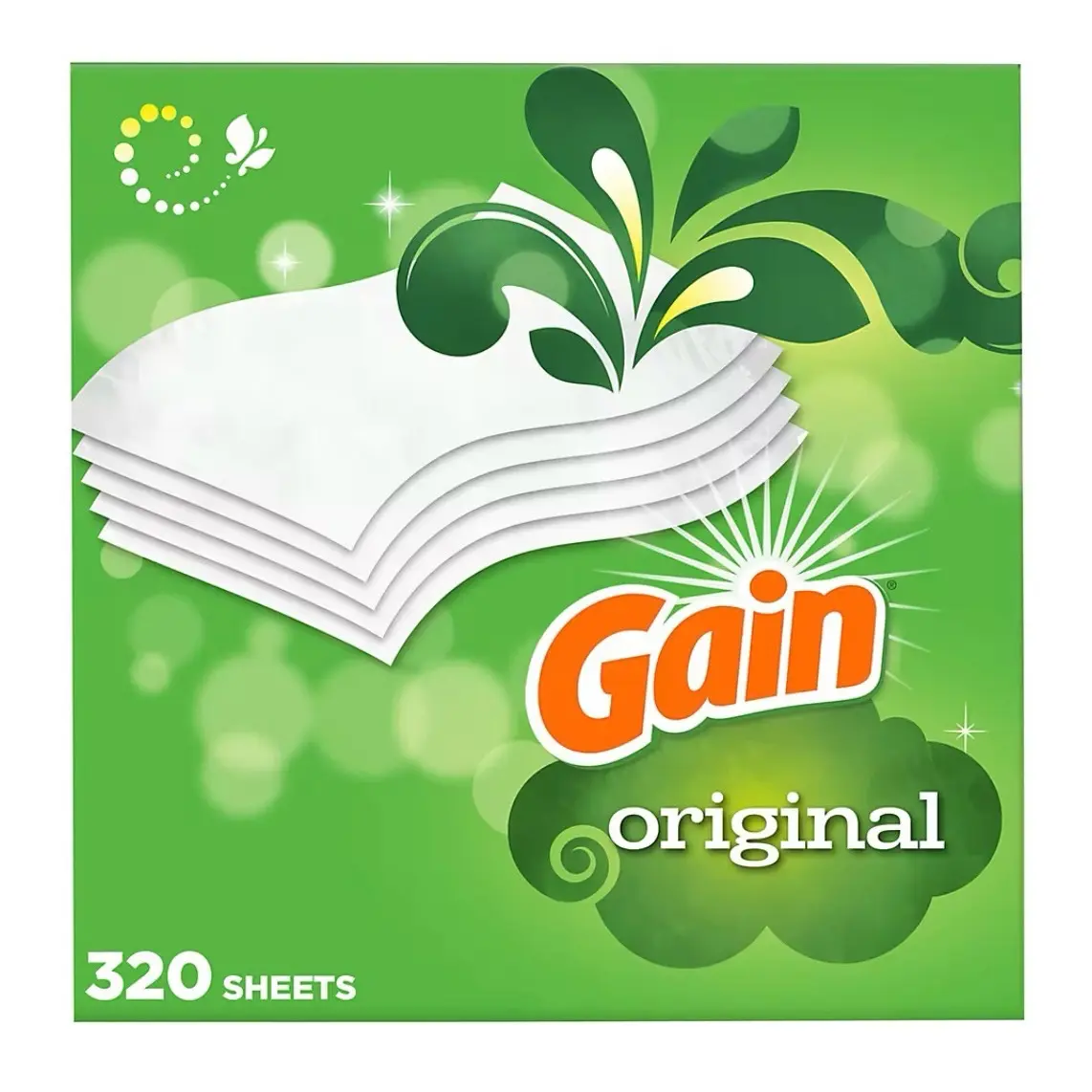 Gain Original Scent Dryer Sheets, 2 pk./160 ct.