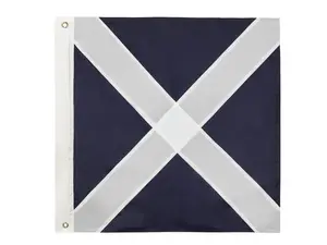 360 stand Handcrafted Nautical Alphabet Signal Flag (Letter M, 24x24 in) - Authentic, Double-Stitched Durable Nylon, Navy Code Outdoor Banners, Home Wall Decor, Festive Supplies