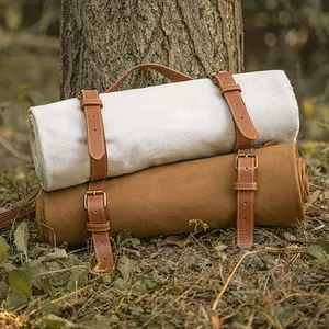 Picnic Mat Outdoor Moisture-Proof Mat French Retro Solid Color Camping Beach Mat Portable Cross-Border Waterproof Picnic Mat