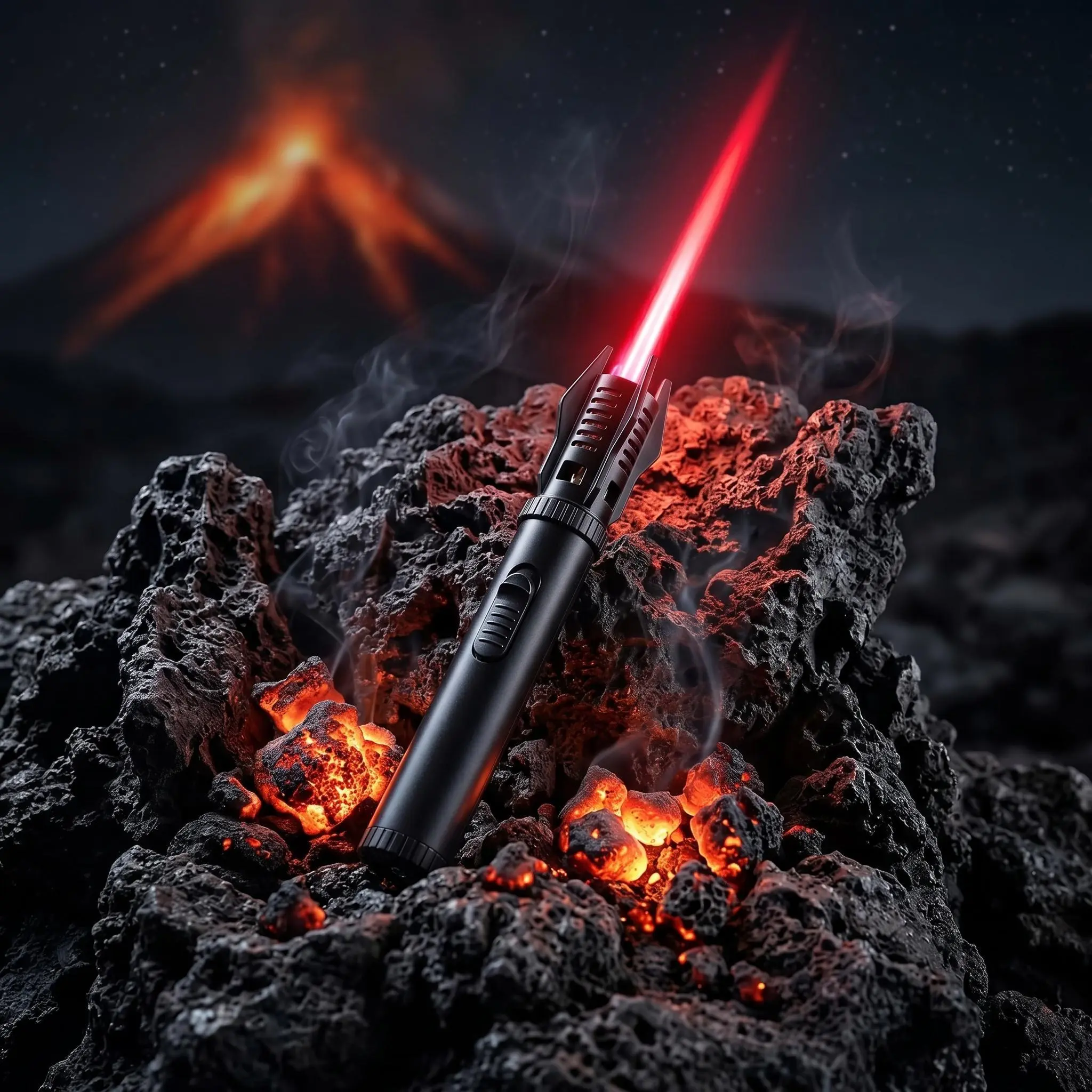 Color-Changing Flame Saber Torch Lighter (Butane Gas Not Included) - Windproof Refillable Sci-Fi Jet Flame Gadget with Safety Lock - Cool Unique Valentine's Father Day Gifts for Men, Dad, Husband outdoor survival new