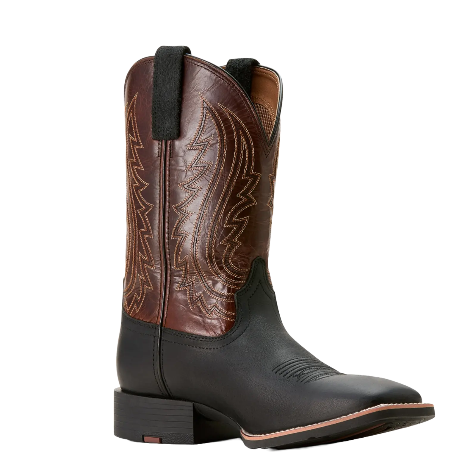 Ariat Men's Sport Big Country Basic Black & Mahogany Cowboy Boot 10053629