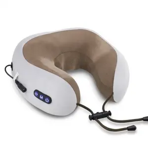 ROUYIL Shoulder Neck Massager Bionic Robotic Hand with Heat Therapy Soft Silicone Heads U Shape Pillow Great for Home Office Relaxation