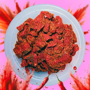 Watermelon Sour Belts Chamoy 4oz Jar Spicy Candy Snack mexican candy | Chamoy Calavera sour strip sweet Flavor