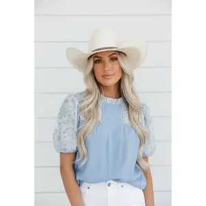 Floral Lace Patchwork Blouse