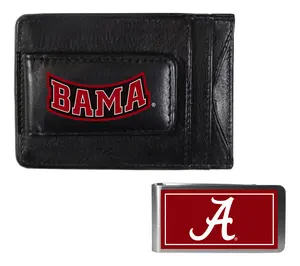 Siskiyou Sports NCAA College Slim Wallet & Color Money Clip
