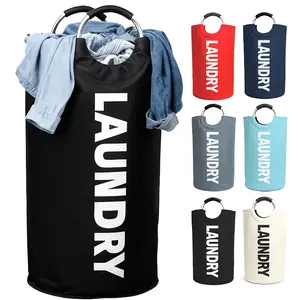 90L Large Laundry Basket, Collapsible Laundry Bag, Freestanding Tall Clothes Hamper, Foldable Washing Bin, Clothes Storage Basket, Waterproof Hamper With Foam Protected Aluminum Handles for Dirty Clothes,ForWomen Men Teens Kids,#SummerVibes