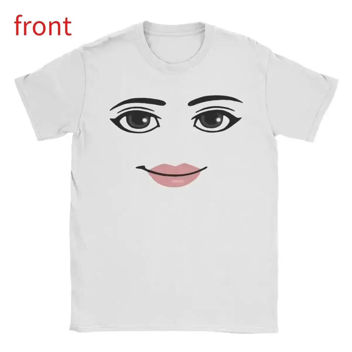Roblox Woman Face Graphic T-Shirt, Funny Meme Gamer Unisex Heavyweight Top