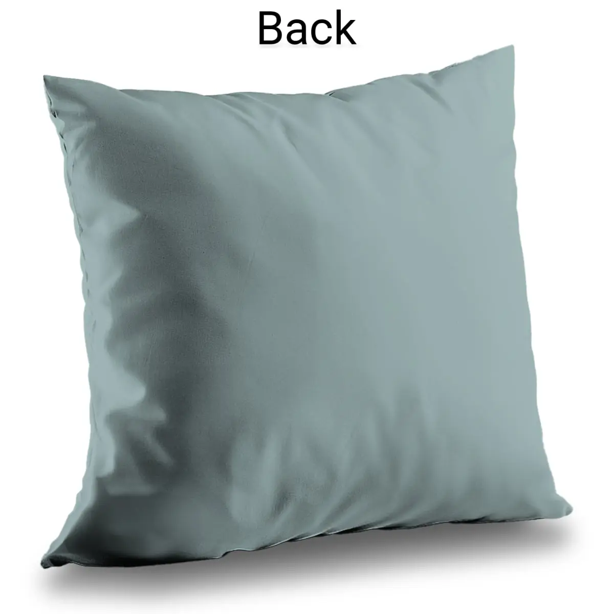 360 stand Poly Twill Weave Throw Pillow, 14x14 in Eucalyptus Blue Leaf Botanical Print, Nature-Theme Minimalist Decor for Minimalist Bedroom, 14-Inch Standard Pillows, Blue-Themed Standard Pillows