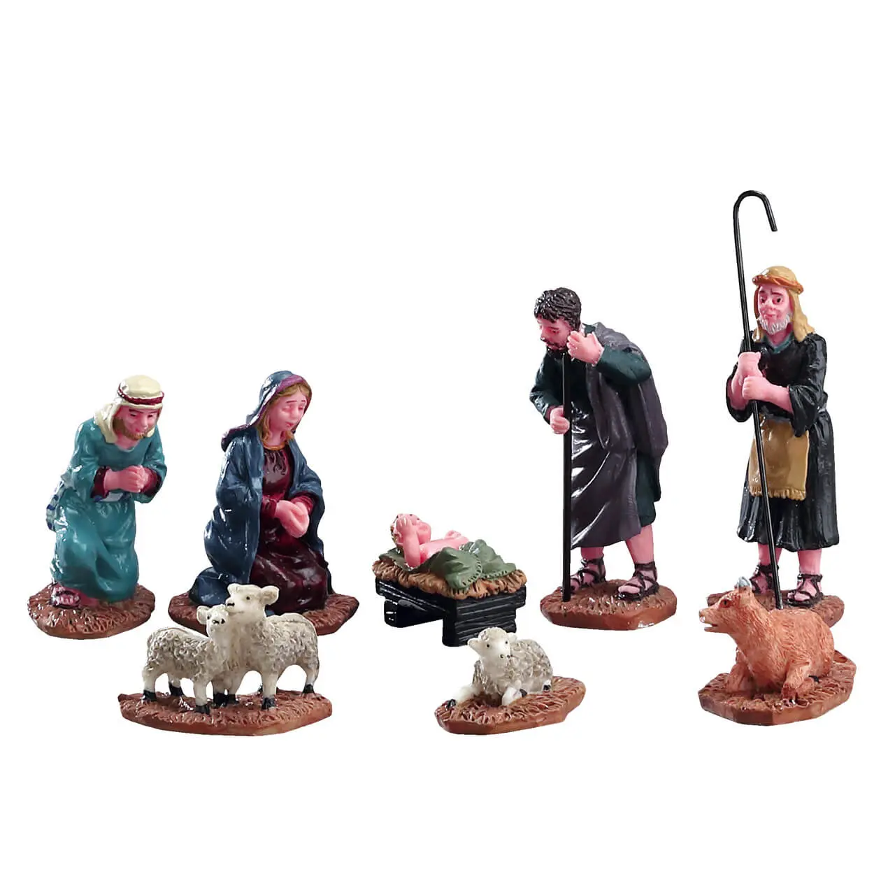 Lemax Nativity Figurines Set of 8 Figurines #92351