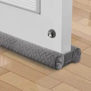Velvet Door Draft Stopper, Door Draft Stoppers for Bottom of Door with-Sided Windproof Seal, 30'' to 36'' Gap Filler to Blocks Cold Air Noise Drafts