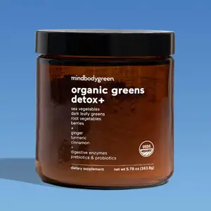 mindbodygreen Organic Greens Detox+ - USDA Organic Supplement with Sea Vegetables & Dark Leafy Greens for Fitness & Healthcare