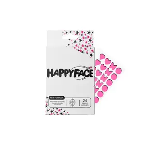 Butterfly and Diamond Pimple Patches, Acne Spot Dots, Pink Mixed Party Pack 24 Count, Hydrocolloid, All Skin Types, Skincare, Hypoallergenic