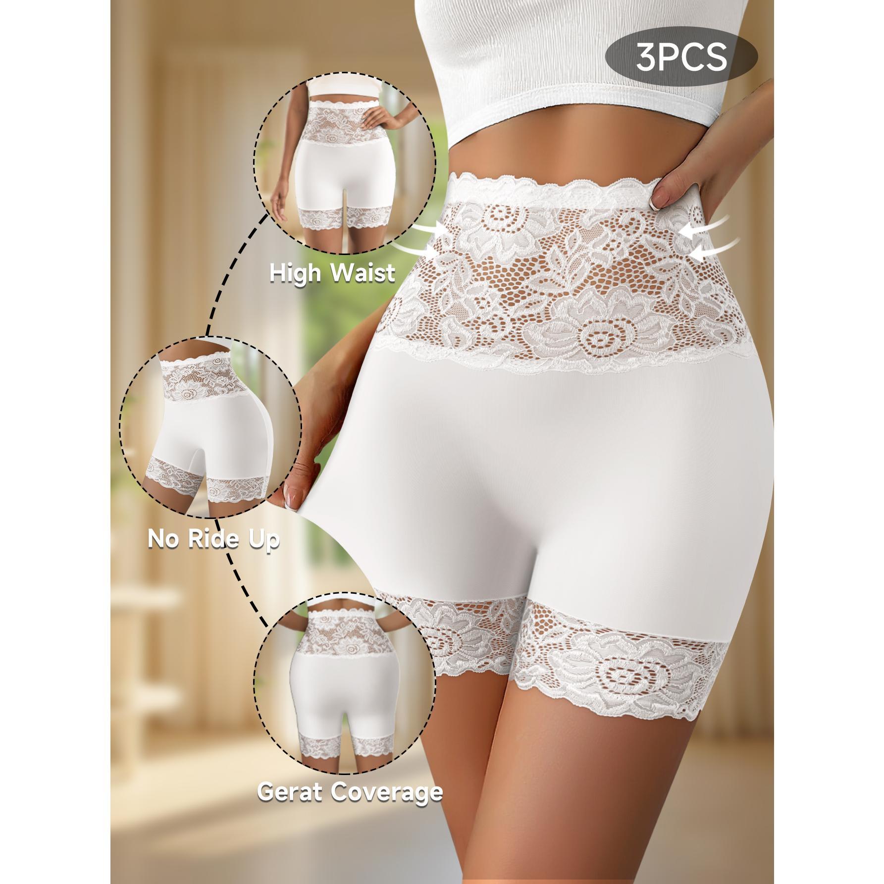 QUASTI 3/4/5/6 Pack Women's High-Waist Shapewear Shorts – Elegant Lace Design, Premium 86% Polyester Fabric for Silky Comfort, Seamless Tummy Control Shorts for Confident Everyday Wear, S-XXL QUASTI 3/4/5/6 Pack Women's High-Waist Shapewear Shorts – Elegant Lace Design, Premium 86% Polyester Fabric for Silky Comfort, Seamless Tummy Control Shorts for Confident Everyday Wear, S-XXL