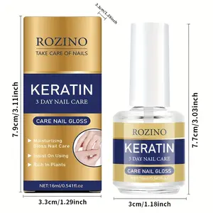 3-day keratin-containing nail polish, 16ml per tube, 3-tube set.It has moisturizing effects and provides luster care for nails.Consistent use yields excellent results.Rich in plant ingredients