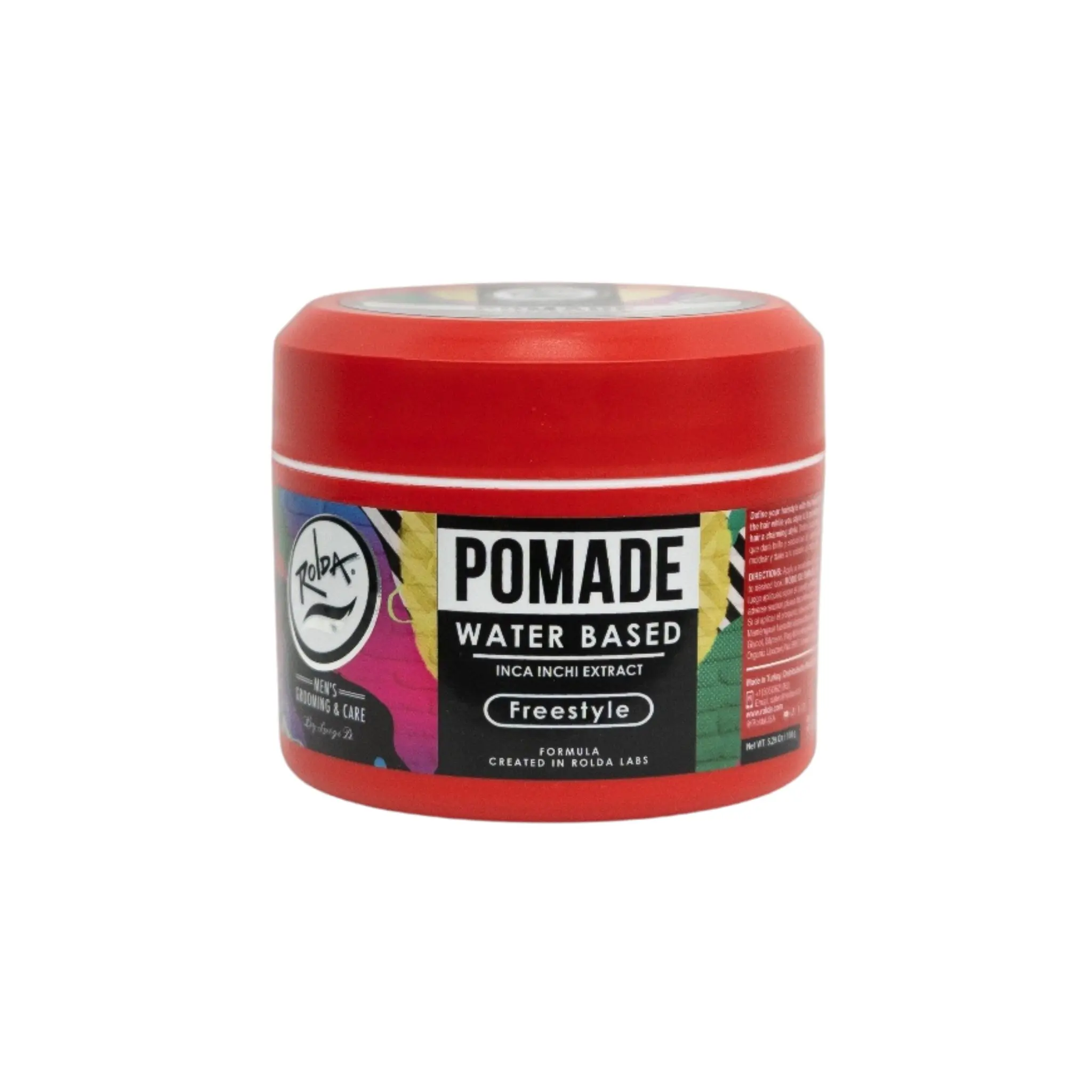 Rolda - Freestyle Hair Pomade | Water Based Formula, Medium Hold, Medium Shine, Washes Out Easily, All Day Hold, Flake-free, Masculine Fragrance, Haircare