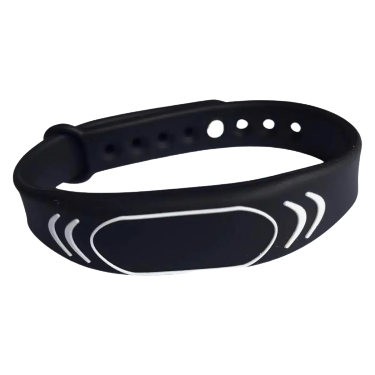 Black & White NFC Bracelets - Waterproof & Outdoor Use - Compatible with iPhone & Androids - Fast Read/Write Function - Amiibo Compatible- Ntag213