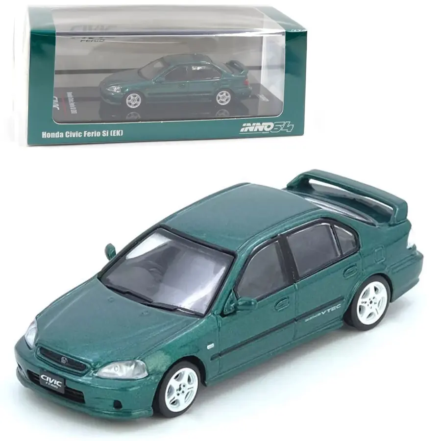 Inno64 HONDA CIVIC Ferio Si (EK) Green 1:64 Scale Diecast Model Car