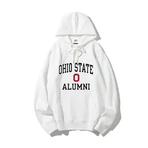 Ohio State Alumni Hoodie | Vintage College OSU Block Letter Hooded Sweatshirt | Soft Fleece Alumni Fan Top | Casual Streetwear | Perfect Gift for Ohio State Graduates and Buckeyes Sports Enthusiasts