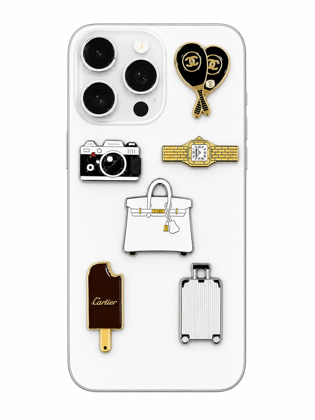 Phone Metal Stickers - Lux, Camera, Travel Edition Phone Metal Stickers - Lux, Camera, Travel Edition
