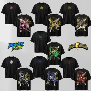 [Collection] Mighty Morphin Power Rangers Limited Edition Heavy Cotton T-Shirt – Retro 90s TV Series, Movie & Game Superhero Graphic Tee, Classic Comic Style Unisex Top For Fans & Collectors