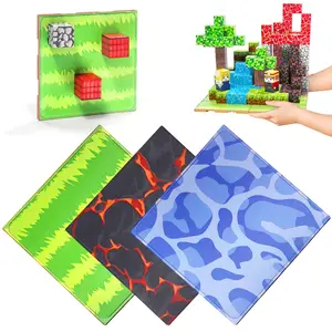 Magnetic Set Toys, Animal & Character Theme Magnetic Cubes with Baseplate, Educational STEM Toys for Kids Age 3+, Magnetic Construction Set, Ideal Birthday Christmas Easter Gift for Kids