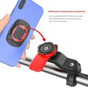 Adjustable Bike Scooter Navigation Phone Bracket Holder, Motorcycle & Mountain Bicycle Handlebar Stem Support Rack, Cycling Accessory, Swivel Mount, Cellphone