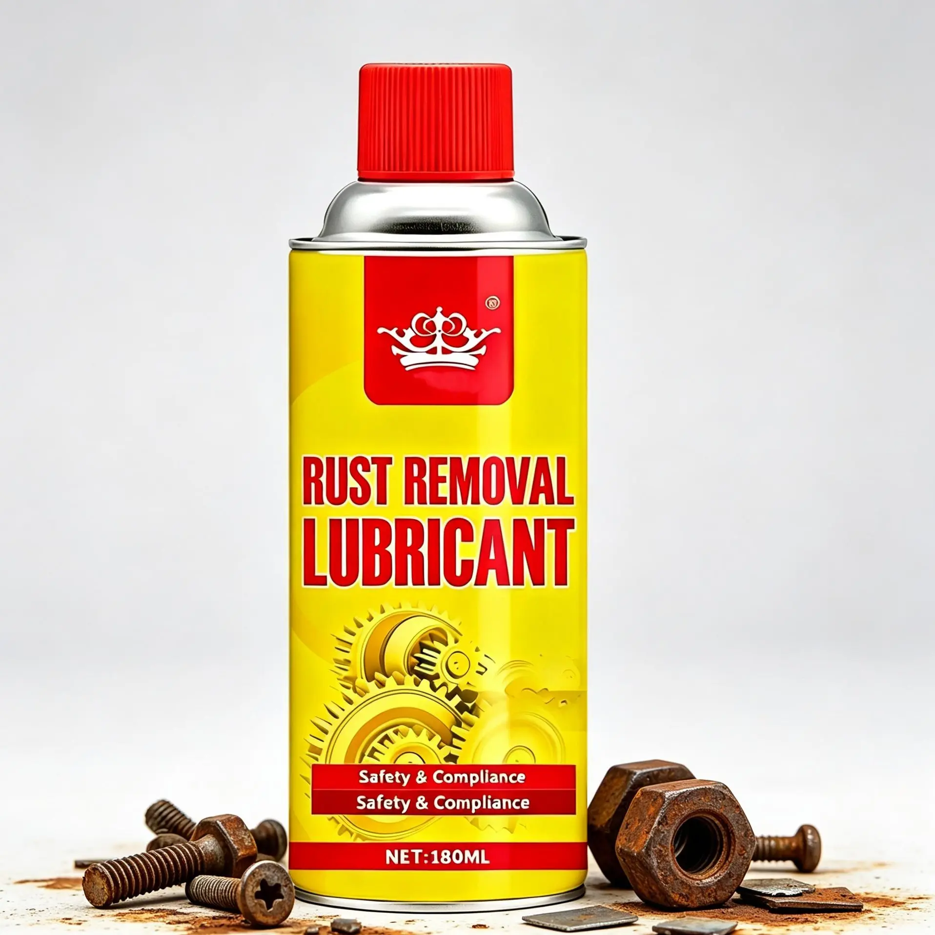 Automotive Rust Remover Multi-Function Spray - 2026 Formula, 180ML, for Lubrication, Noise Reduction Automotive Rust Remover Multi-Function Spray - 2026 Formula, 180ML, for Lubrication, Noise Reduction