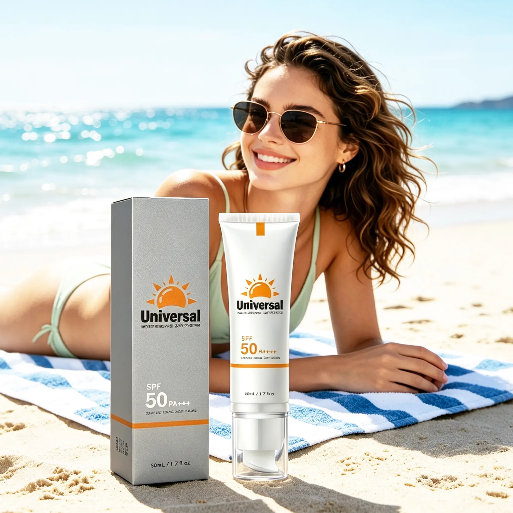 Tinted Sunscreen SPF 50+ PA+++ for Adults - 50ml Moisturizing Sun Blocking Cream, Hydrating Concealer Effect, Long-Lasting Waterproof Travel Size, Silky Flawless Finish, All Skin Types, Everyday Outdoor Use
