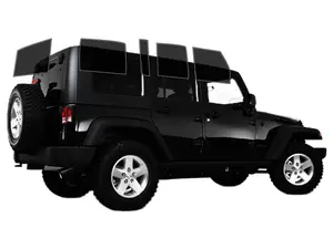 Precut 2Ply Window Tint Film for Jeep Wrangler 4door 2007-2010 Cars Sun Blocking Protection,Privacy,and Anti-Shatter Glass Film Any Tint Shade Kit