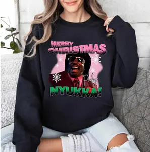 Mery Christmas Nyukka Sweatshirt, Nukka Pinky Xmas T-shirt, Funny Movie Quote Shirt, Graphic Shirt for Christmas, Comfy Sweater