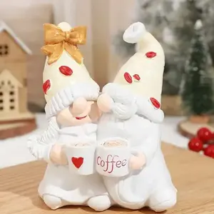 Resin Art Sculpture Couple Coffee Table Decor, Decorative Sculptures, Unique Home Office Decoration, Indoor Outdoor Use, Collectible Piece
