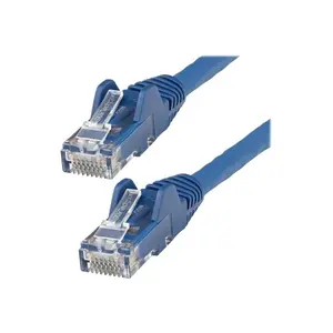 Startech N6LPATCH50BL 50 ft LSZH Jacket CAT6 Ethernet Cable - Blue, Eco-Friendly, 100% 24 AWG Copper, ANSI/TIA-568-B Wiring, ETL Verified, Multi-Gigabit, RJ-45 Connectors, PoE Ready