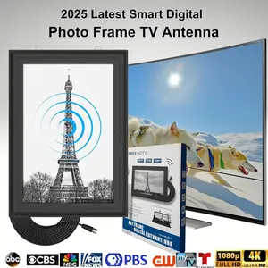 Decorative Picture Frame TV Antenna 4K Ultra HD - 360° Omnidirectional, Multi-Scene Indoor/Outdoor Use, Free Local Channels, Easy Swap Photos & Setup, No Monthly Fees for Homes SummerVibes