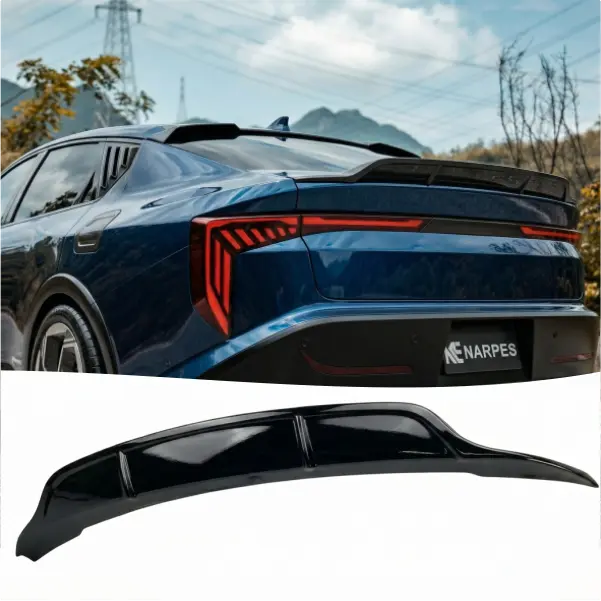 NARPES Rear Spoiler Wing for KIA K4 Sedan 2025 2026 Accessories | (for GT-Line, EX, LX, LXS)Sport Style, Painted Gloss Black