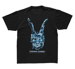 Donnie Darko Cast Characters Logo T-Shirt Cult Classic Horror Merch Horror Graphic Tee Donnie Darko T-Shirt Unisex Tops Trending Tops Menswear Underwear Tshirt Menswear Outdoor Round Neck Shortsleeve