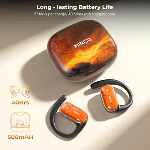 MINISO MS185 OWS Open Ear Wireless Bluetooth Earbuds Quicksand Luminous Headphones HIFI Sound Quality Sports Headphones IPX5 Waterproof With microphone