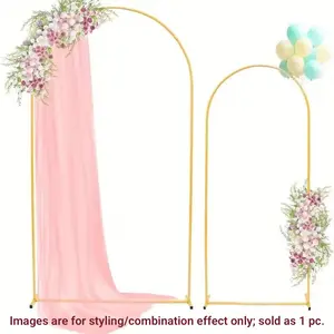 Metal Arch Background Stand, Multiple Sizes, Wedding, Birthday, Baby Baptism, Photo Booth, Garden Decor, Party Decor, Easy Assembly, Reusable, Wedding Backdrop Arch