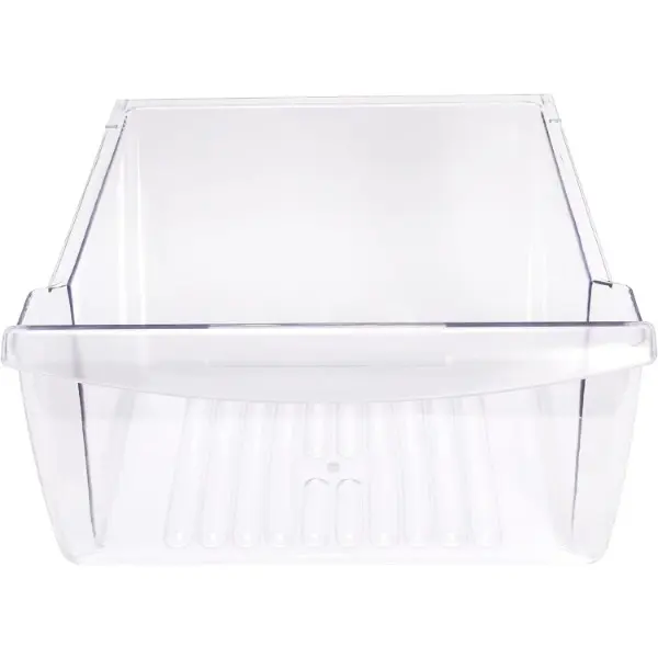 HECASA 240351207 Bottom Crisper Pan Drawer - Fridge Storage Replacement for Frigidaire Refrigerator, Compatible with AP2115971,240351203,240351206,240351209 Freezer Door Shelf Bin (Clear PC Plastic)